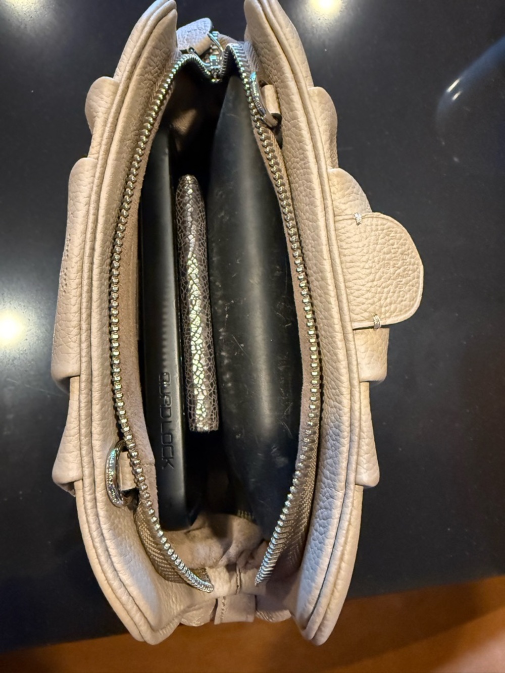 Louis Vuitton Scala Mini Pouch in Taupe Mahina Leather with Strap - Brand New - Picture 6 of 6